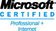Microsoft Certified Professional + Internet - Logo